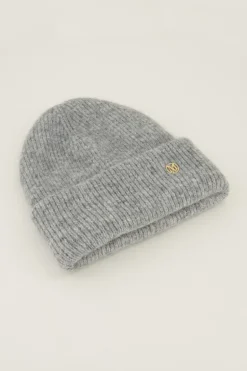 Bonnet Gris En Maille