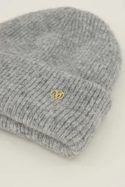 Bonnet Gris En Maille