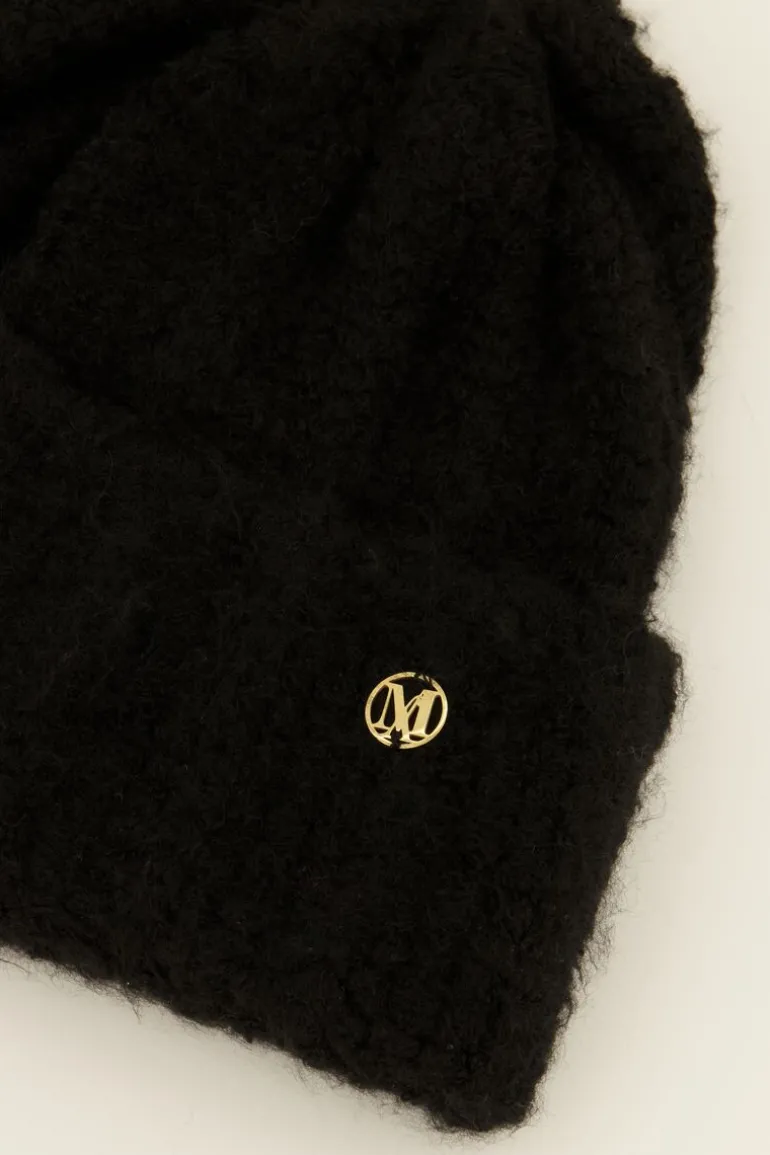 Bonnet Grosse Maille Noir