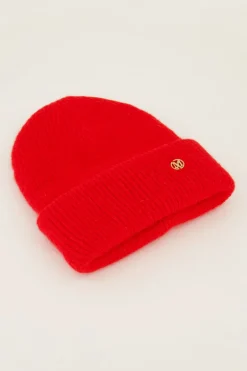 Bonnet Rouge En Maille