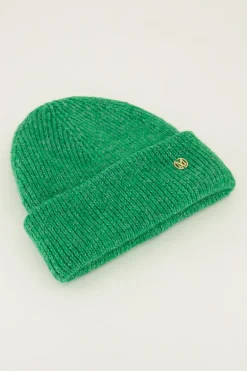 Bonnet Vert En Maille