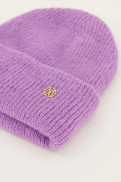 Bonnet Violet En Maille