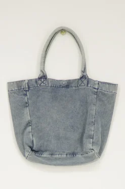 Cabas Mini En Denim Bleu