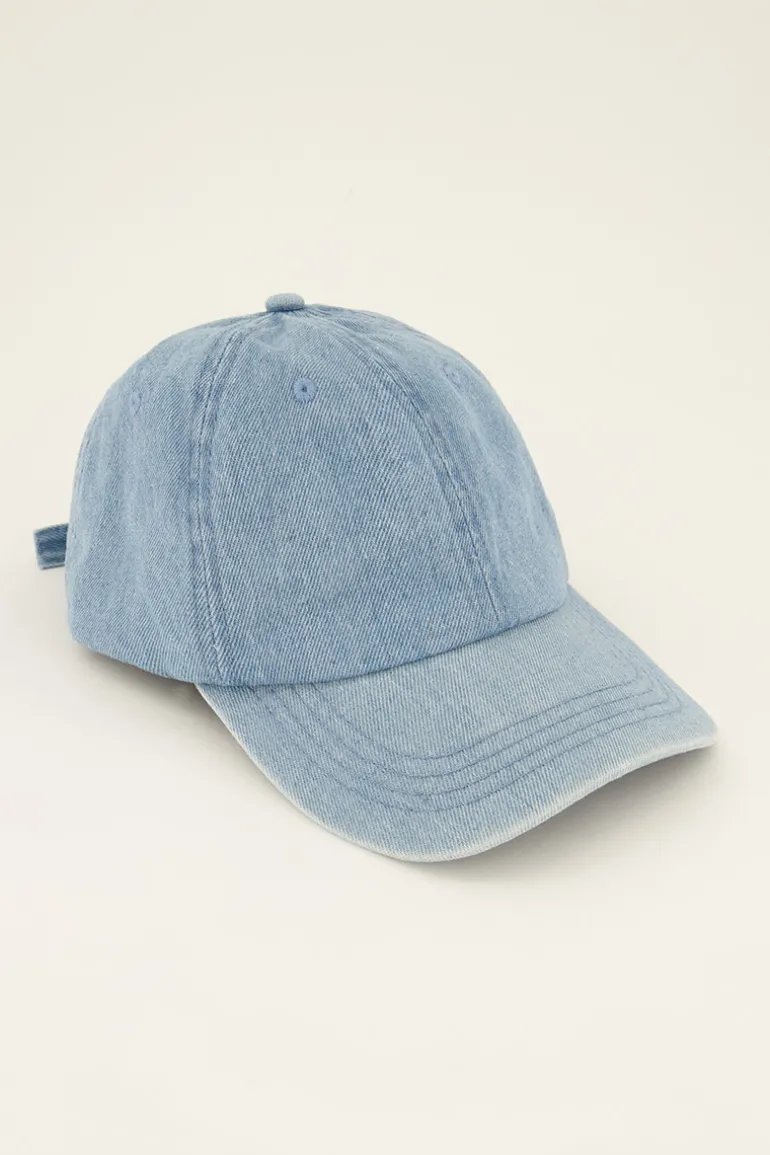 Casquette En Jean “Au Revoir"