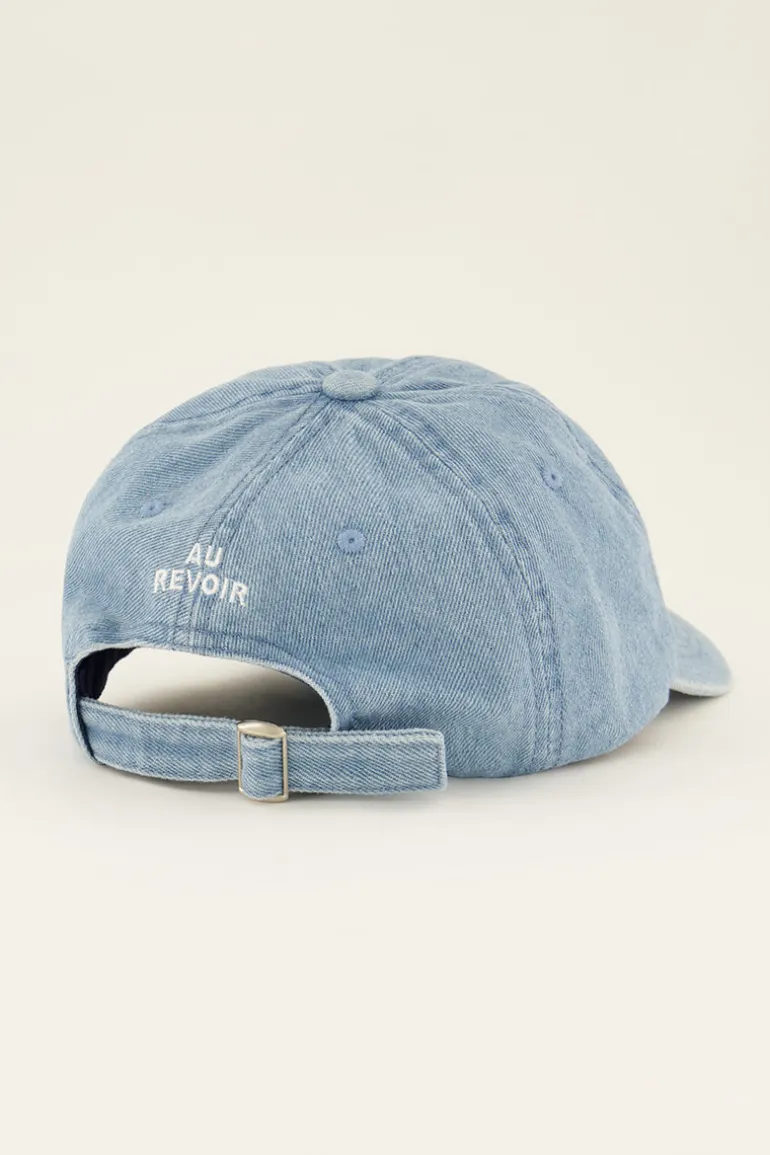 Casquette En Jean “Au Revoir"
