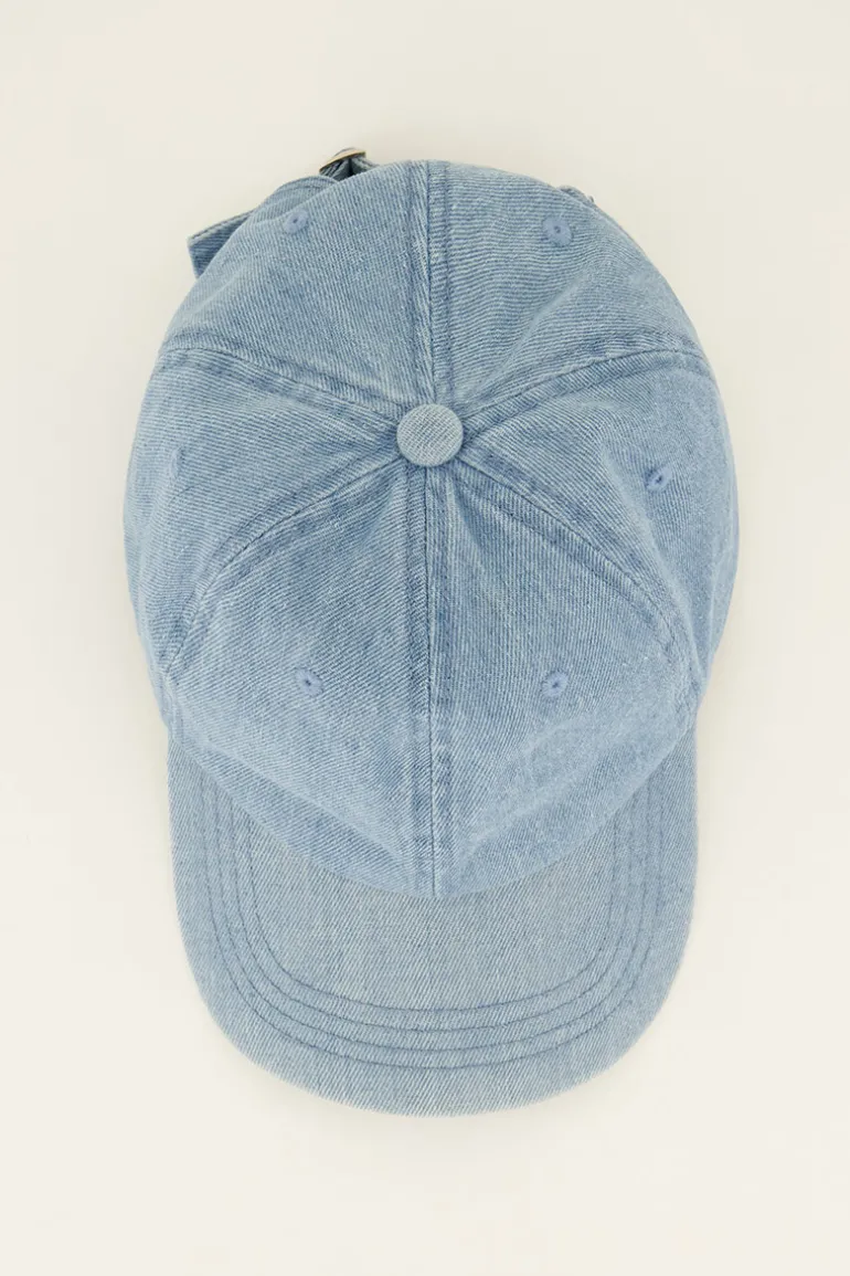 Casquette En Jean “Au Revoir"