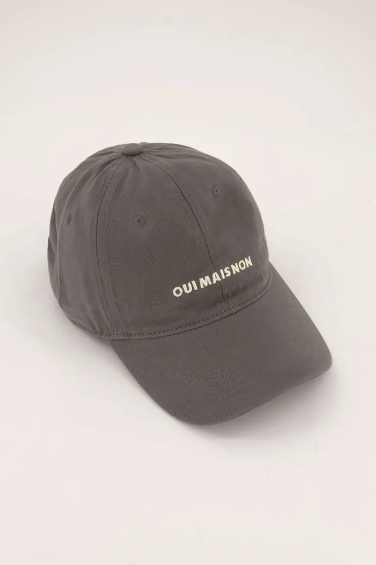 Casquette Gris Foncé "Oui Mais Non"