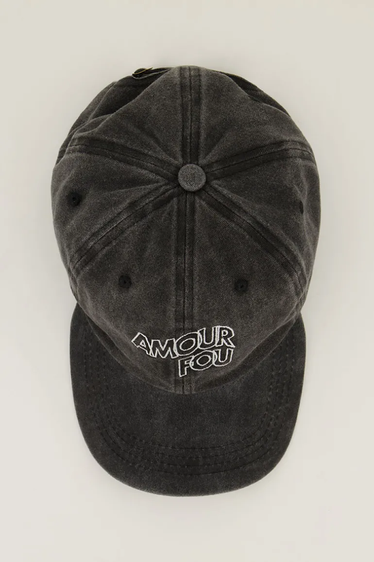 Casquette Grise "Amour Fou"