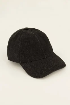 Casquette Grise Denim “Au Revoir"
