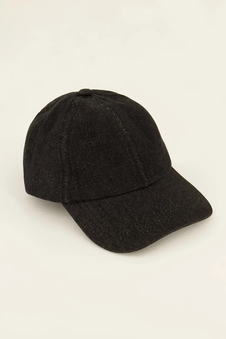 Casquette Grise Denim “Au Revoir"