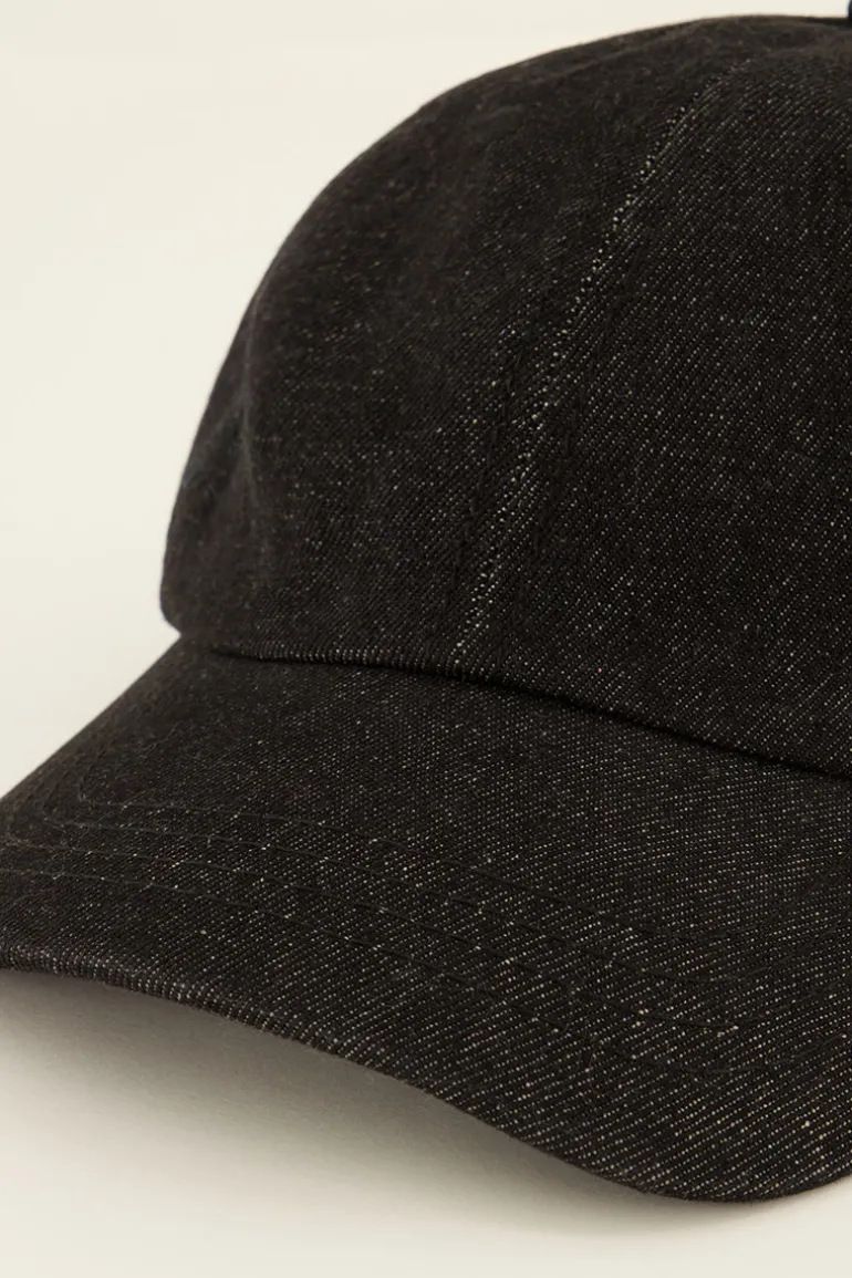 Casquette Grise Denim “Au Revoir"