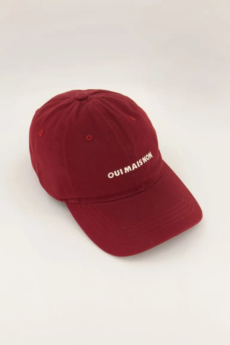 Casquette Rouge "Oui Mais Non"