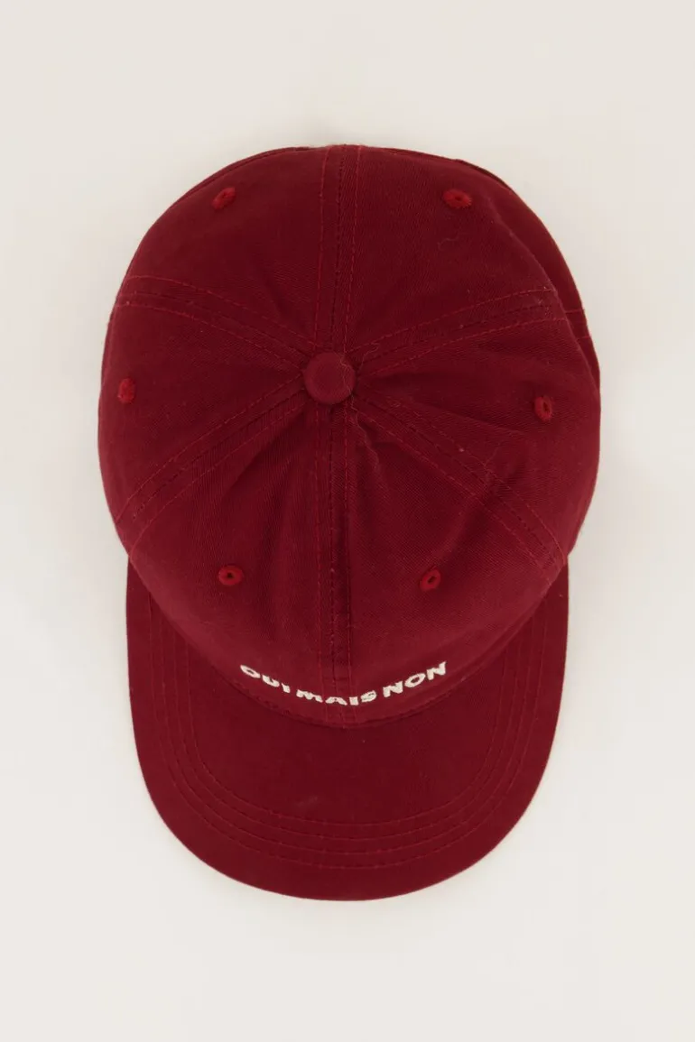 Casquette Rouge "Oui Mais Non"