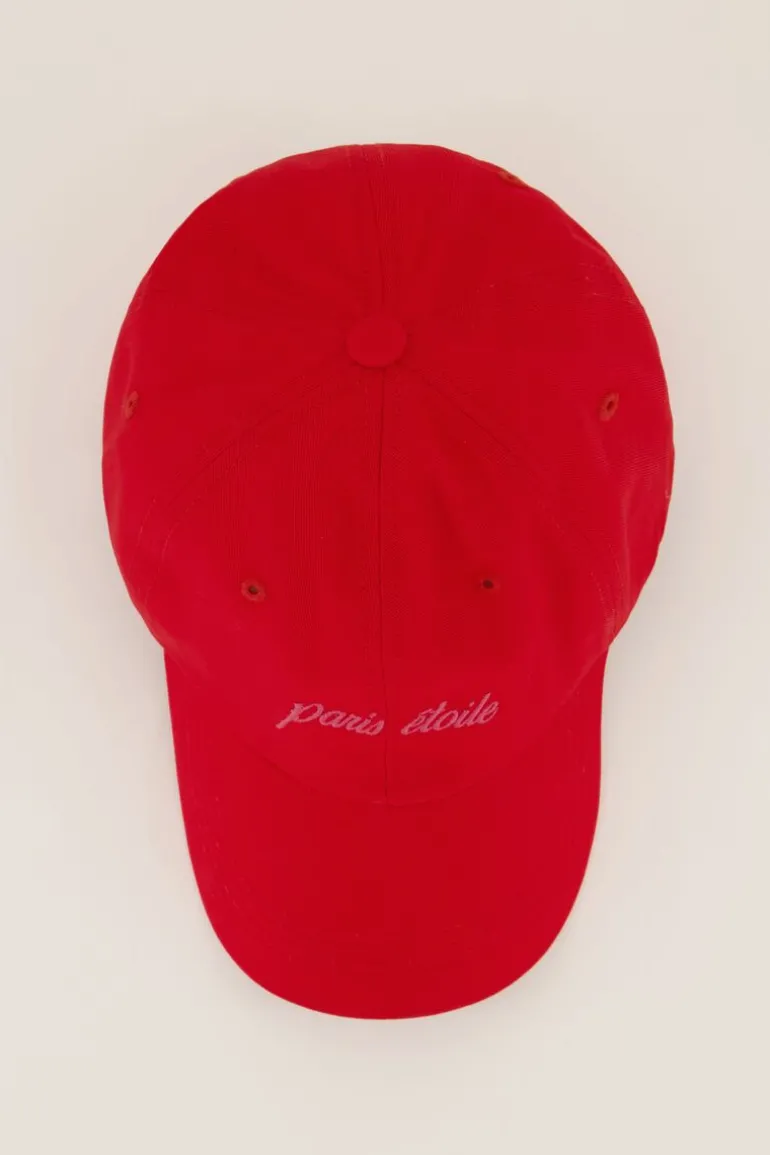 Casquette Rouge Paris étoile