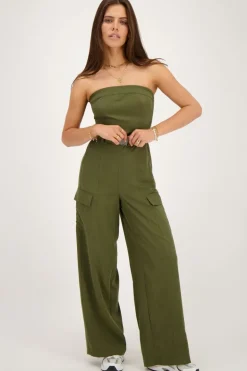 Combinaison Cargo Vert Foncé