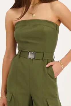Combinaison Cargo Vert Foncé