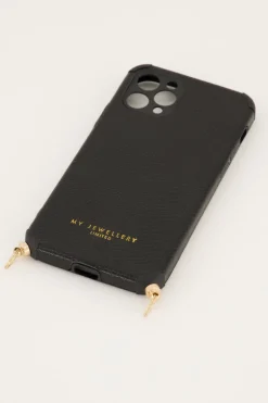 Coque De Téléphone Noire Effet Serpent