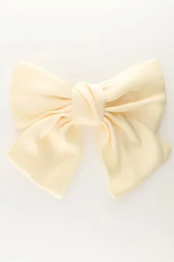 Pince à Cheveux Noeud Blanc